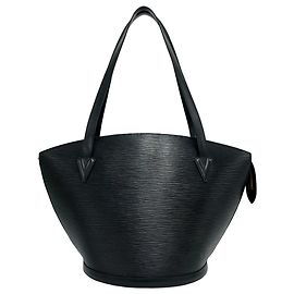 Louis Vuitton Saint Jacques GM em Epi Preto com Alça Longa Preto