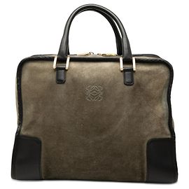 LOEWE Amazona 32 en daim vert Vert Vert olive
