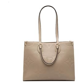 Louis Vuitton Monogram Empreinte Beige OnTheGo MM Beige