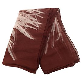 Sciarpa in mussola di seta rossa Dahlia Hermès 140 Rosso Bordò