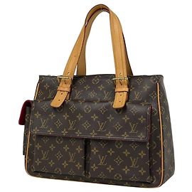 Bolso de mano Multipli Cité Louis Vuitton Castaño Monograma
