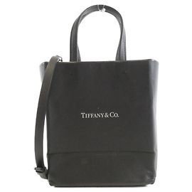 Tiffany & Co Borsa Tiffany in pelle nera Nero