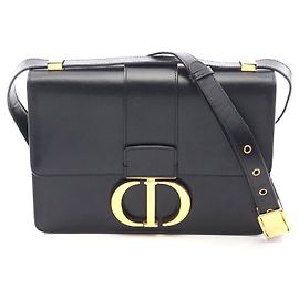 Borsa a Spalla in Pelle Dior 30 Montaigne Nero