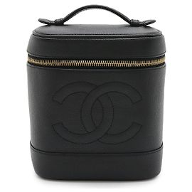 Sac Vanity en Cuir Caviar Noir Chanel Noir
