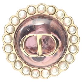 Orecchini Dior Petit CD Baroque in oro D'oro Metallico