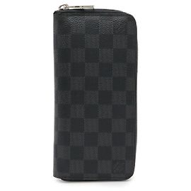 Zippy Geldbörse Damier Graphite Louis Vuitton Schwarz