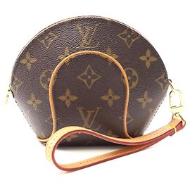 Pochette Mini Ellipse Monogram Louis Vuitton Marron