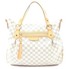 Bolsa Evora MM Louis Vuitton em couro PVC Branco