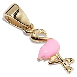 Autre Marque Au750 Emaille-Anhänger Pink