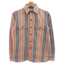 Autre Marque Camicia in cotone Warehouse Marrone Arancione
