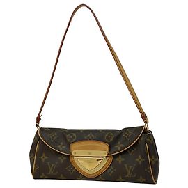 Bolsa Clutch 2 em 1 Pochette Beverly Louis Vuitton Marrom Outro Monograma