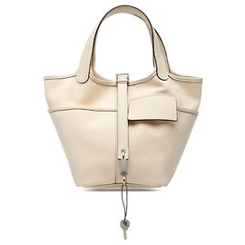 Hermès Hermes Picotin Lock PM Cargo Handbag White