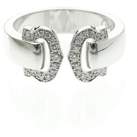 Cartier 2C Diamantring Silber