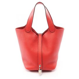 Hermès Hermes Picotin Lock PM Handbag Red