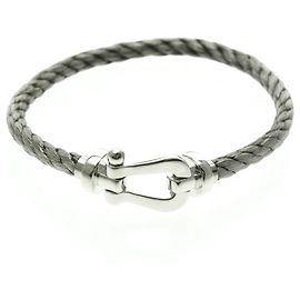 Pulseira charm Fred Force 10 em ouro branco 18K Prata