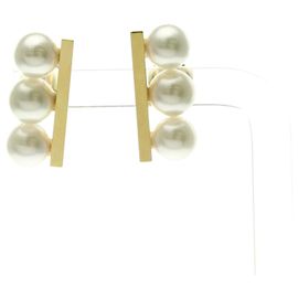 Pendientes de Perlas Tasaki Balance Neo Dorado