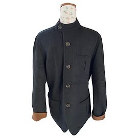 100% Cashmere Jacket Berluti Brown Black