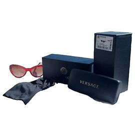 Óculos de sol Versace vermelhos Vermelho