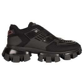 Prada Cloudbust Thunder Strickstoff Sneakers Schwarz Damen EU 39,5 Schwarz
