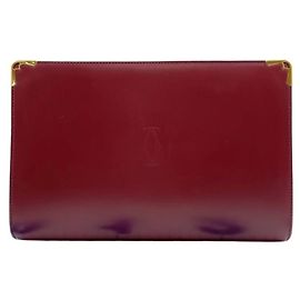 Clutch in pelle Bordeaux Cartier Bordò