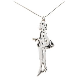 Collier Mademoiselle de Chanel Noir Argenté