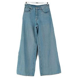 Maison Martin Margiela Jeans anchos de algodón azul Azul