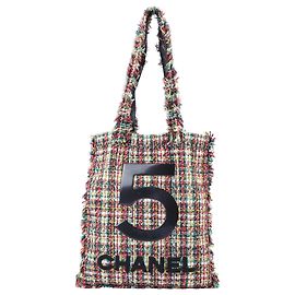 Borsa tote in tweed Chanel N°5 Altro