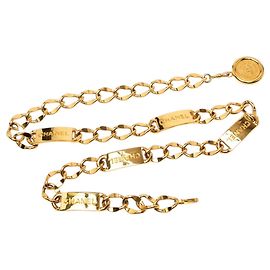 Cinturón de cadena dorada Chanel Cambon Dorado