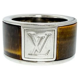 Louis Vuitton Men's Wide Ring in Tiger Eye Other
