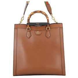 Sac à main Gucci Diana en bambou Marron
