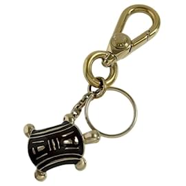 Céline Celine Brown Turtle Design Keyring Brown