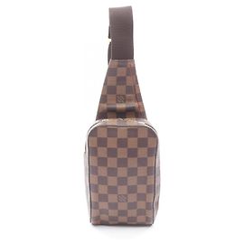 Bolsa de cintura Geronimos Louis Vuitton Marrom Damier ebene