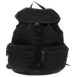 Prada Double Front Pocket Backpack Tessuto Medium Black
