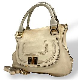 Sac Marcie de Chloé en cuir ivoire Écru