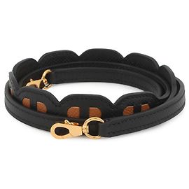 Alça de Ombro Mini Maillon da Hermès Preto
