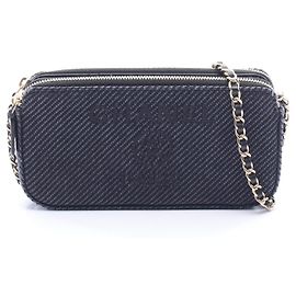 Chanel Deauville Navy Handbag Navy blue