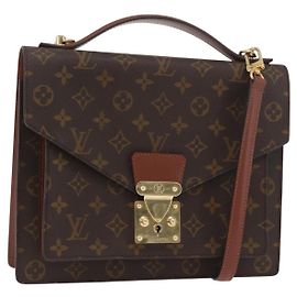 LOUIS VUITTON Monceau 28 Handtasche M51185 Auth LV YKZ219A Monogramm