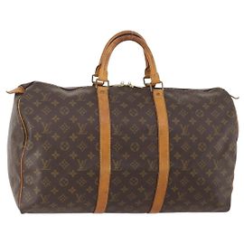 LOUIS VUITTON Monogram Keepall 50 Boston Tasche M41426 Auth LV am10983 Monogramm