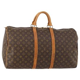 LOUIS VUITTON Bolsa Boston Monogram Keepall 55 M41424 LV Auth am10942 Monograma
