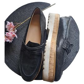 Mocassins HOGAN en cuir noir Noir