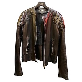 Gucci Black Leather Biker Jacket Other