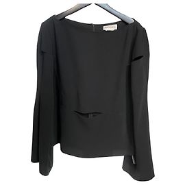 Thierry Mugler Mugler Black Structured Long Sleeve Top with Cut-Out Detail – Paris Other