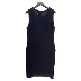 Abito senza maniche blu navy Chanel Boutique – Parigi, Vintage Altro