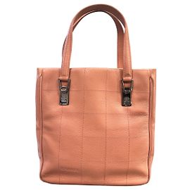 Chanel leather handbag in rose pink Other
