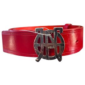 Autre Marque Jean-Paul Gaultier belt in vivid red leather Other