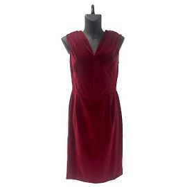 Rotes Samtkleid Christian Dior Andere