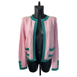 Cardigan Chanel Rosa e Verde 1996 Altro
