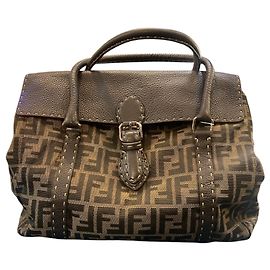 Large Fendi Monogram Canvas Bag Other
