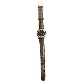 Black Bulgari Watch with Leather Strap Other