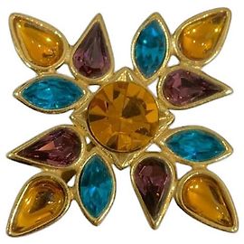 Yves Saint Laurent YSL Brooch with Gemstones Other